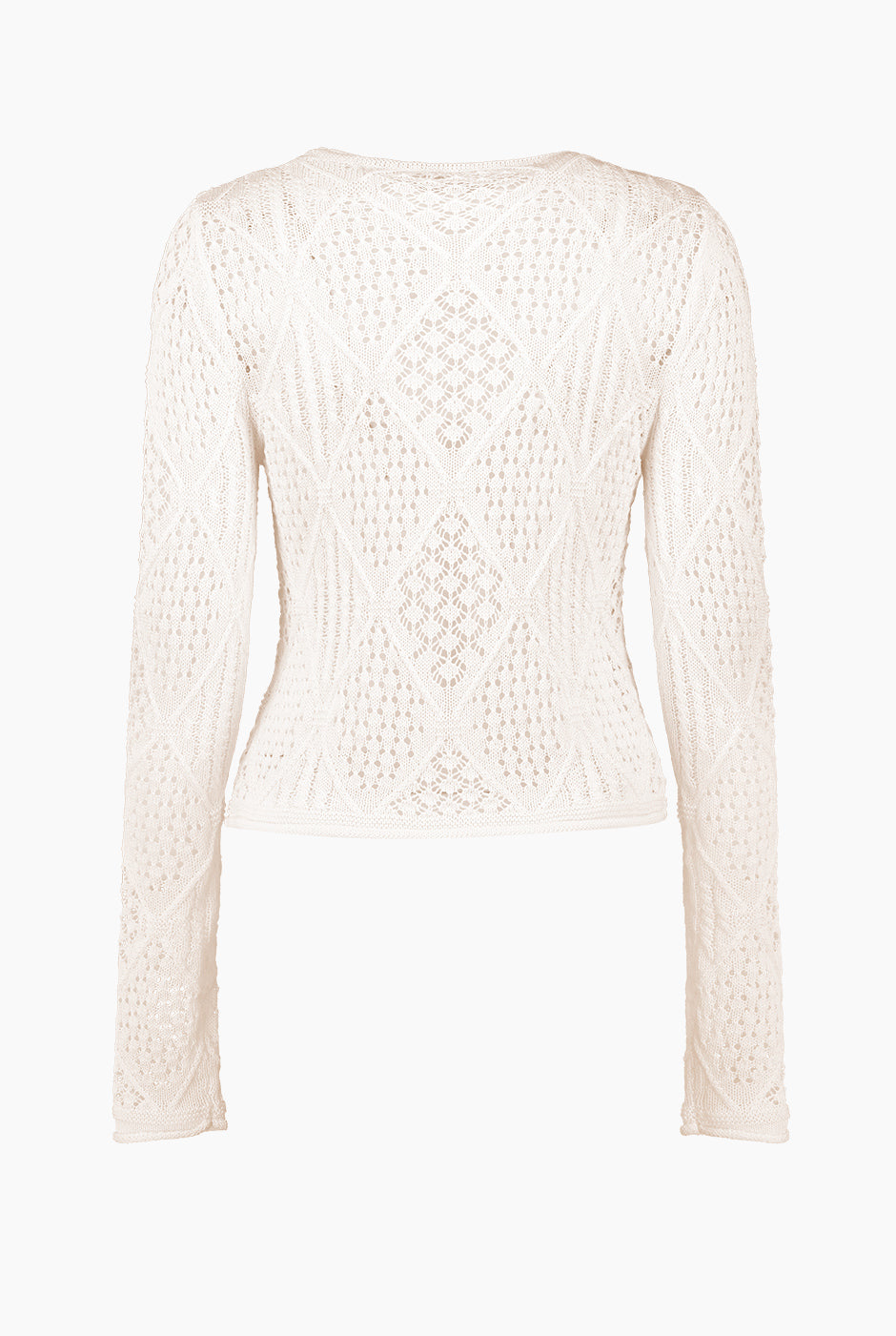 Pullover Rombos Tejido Calado