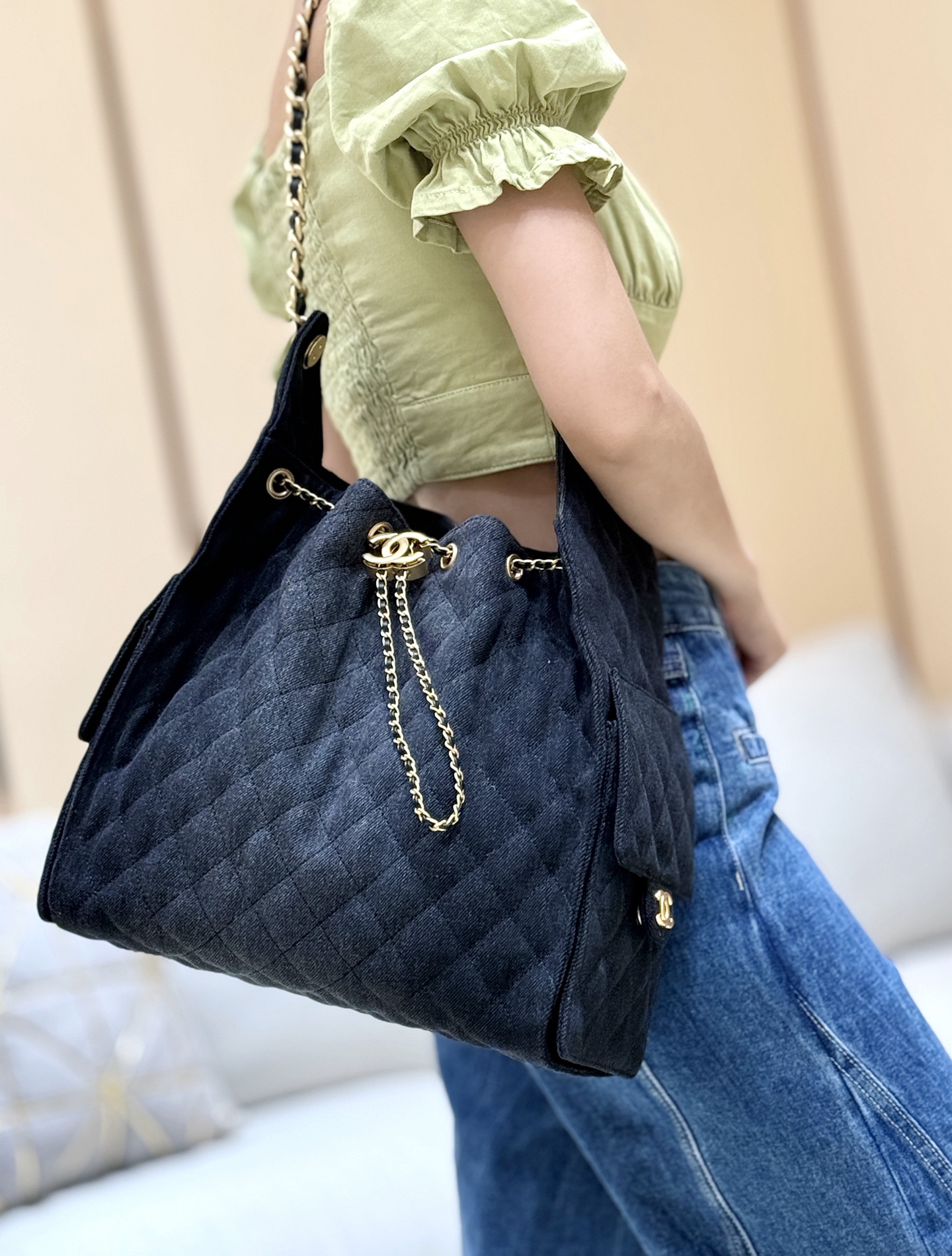 Chanel 25S Spring/Summer Collection Large Denim Handbag AS5311 00158