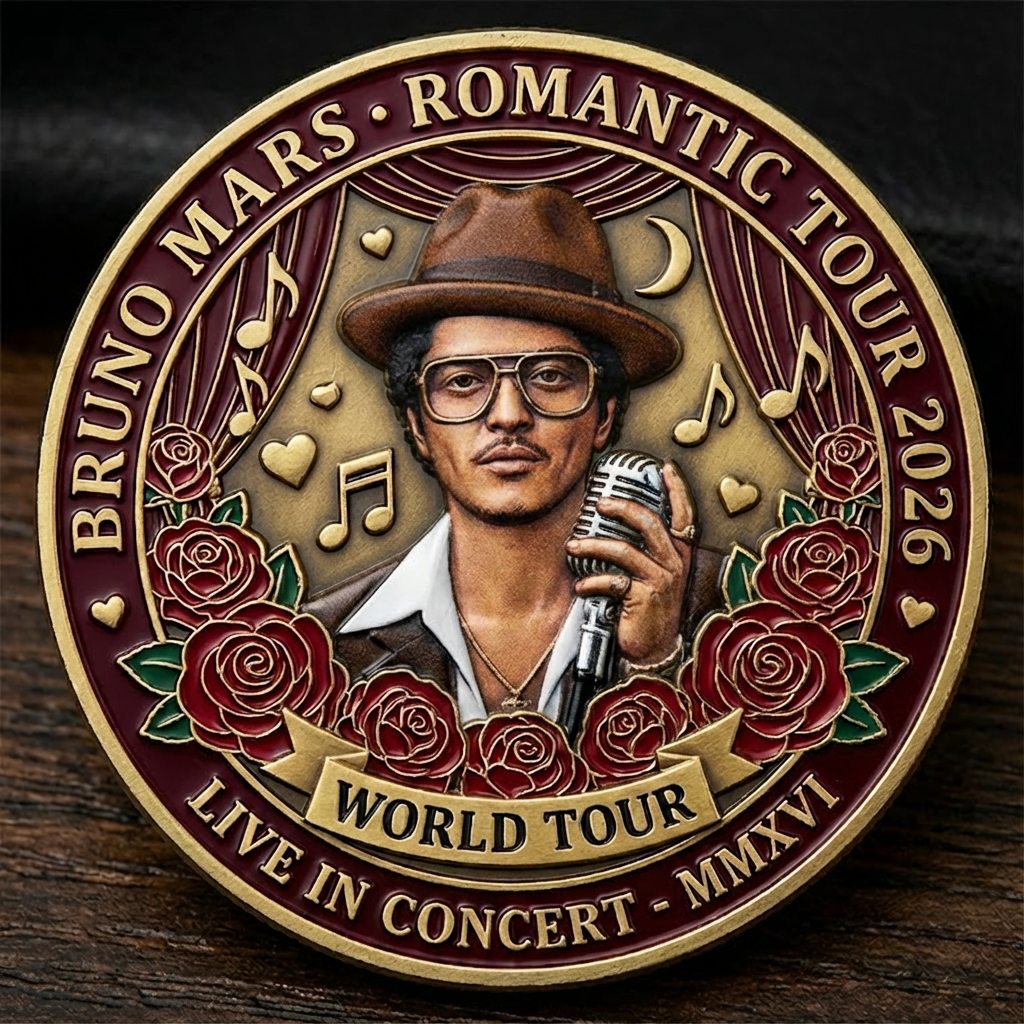 Bruno Mars – Romantic Tour 2026 Commemorative Coin
