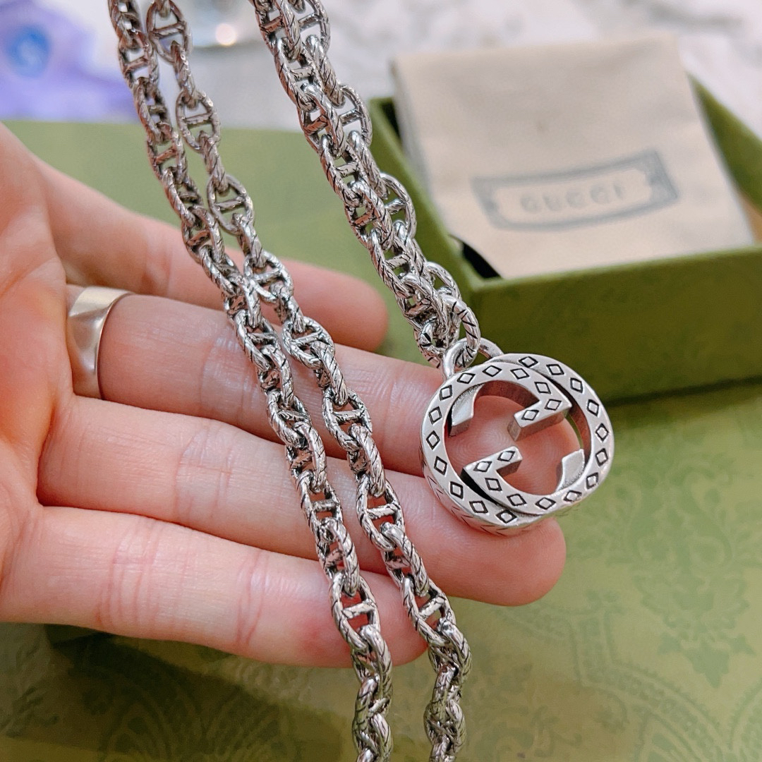 Gucci Anger Forest Series GG Chain Vintage Necklace