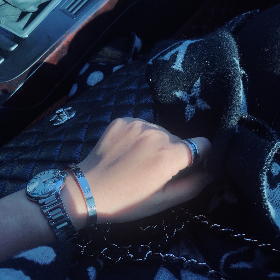 Cartier wide diamond-free bracelet