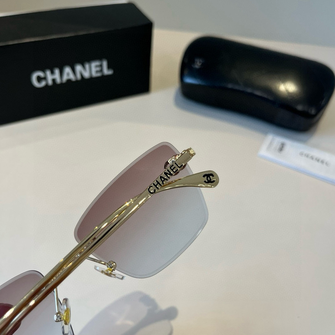 Chanel rimless sunglasses