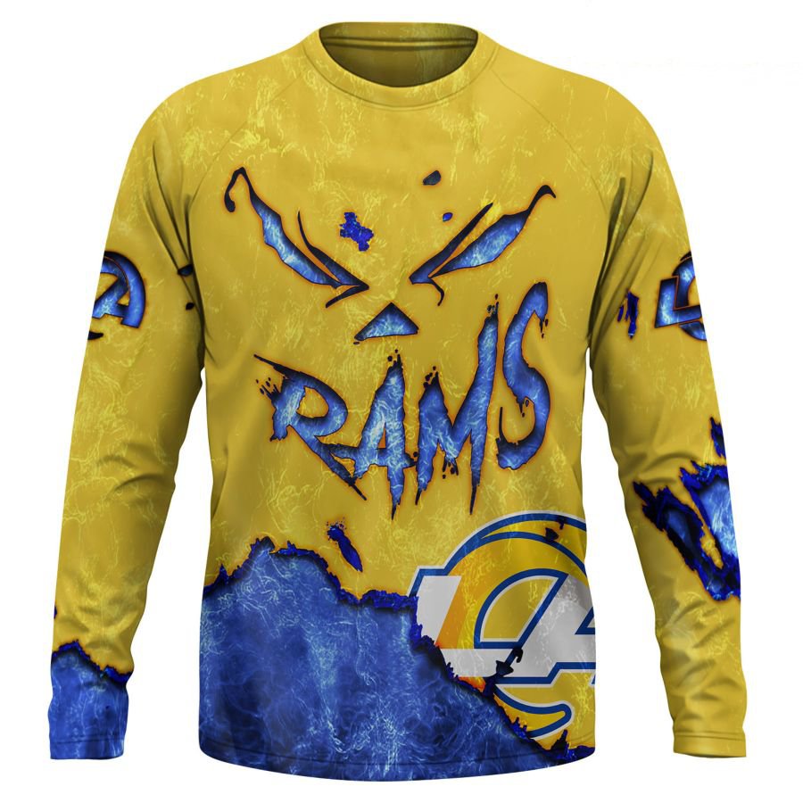 LOS ANGELES RAMS 3D HOODIE HALLOWEEN001