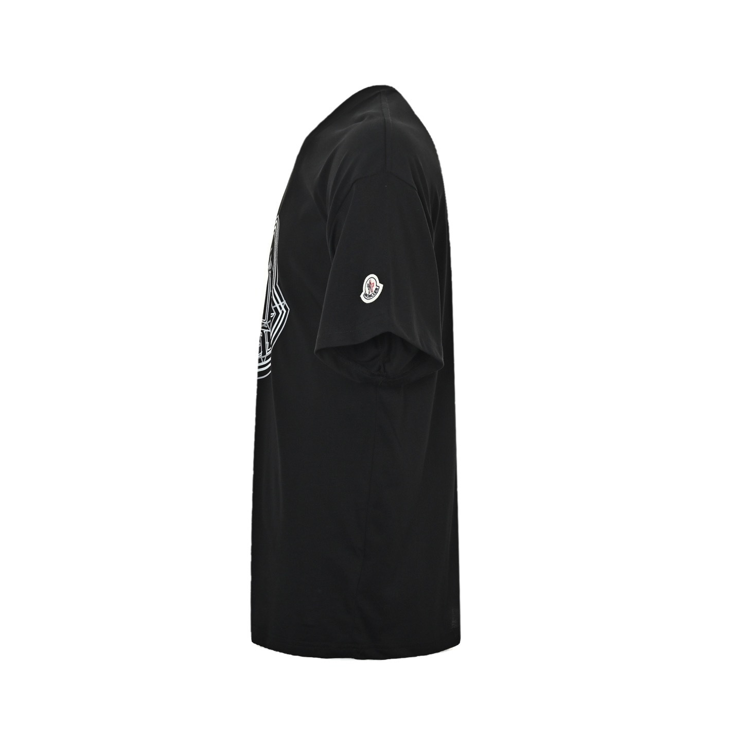 Moncler 25ss overlapping logo print short-sleeved shirt
