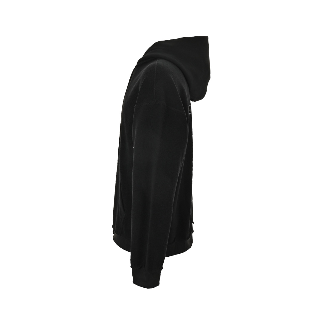 Balenciaga 24Fw reverse embroidered double-ring zipper hooded jacket