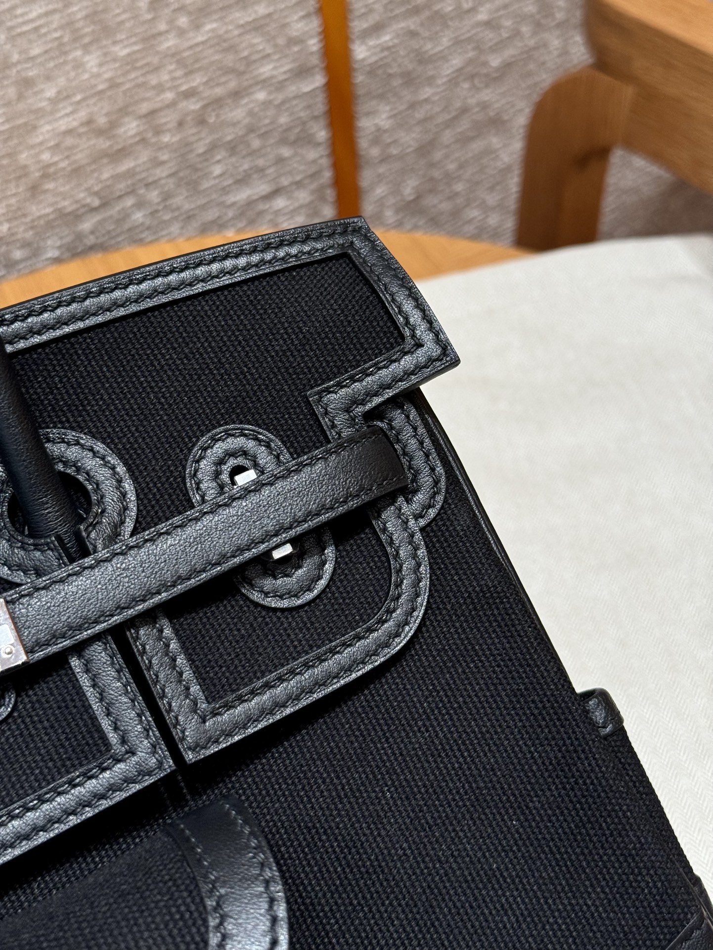 Hermès Birkin cargo 89Noir handbag (handmade to order)