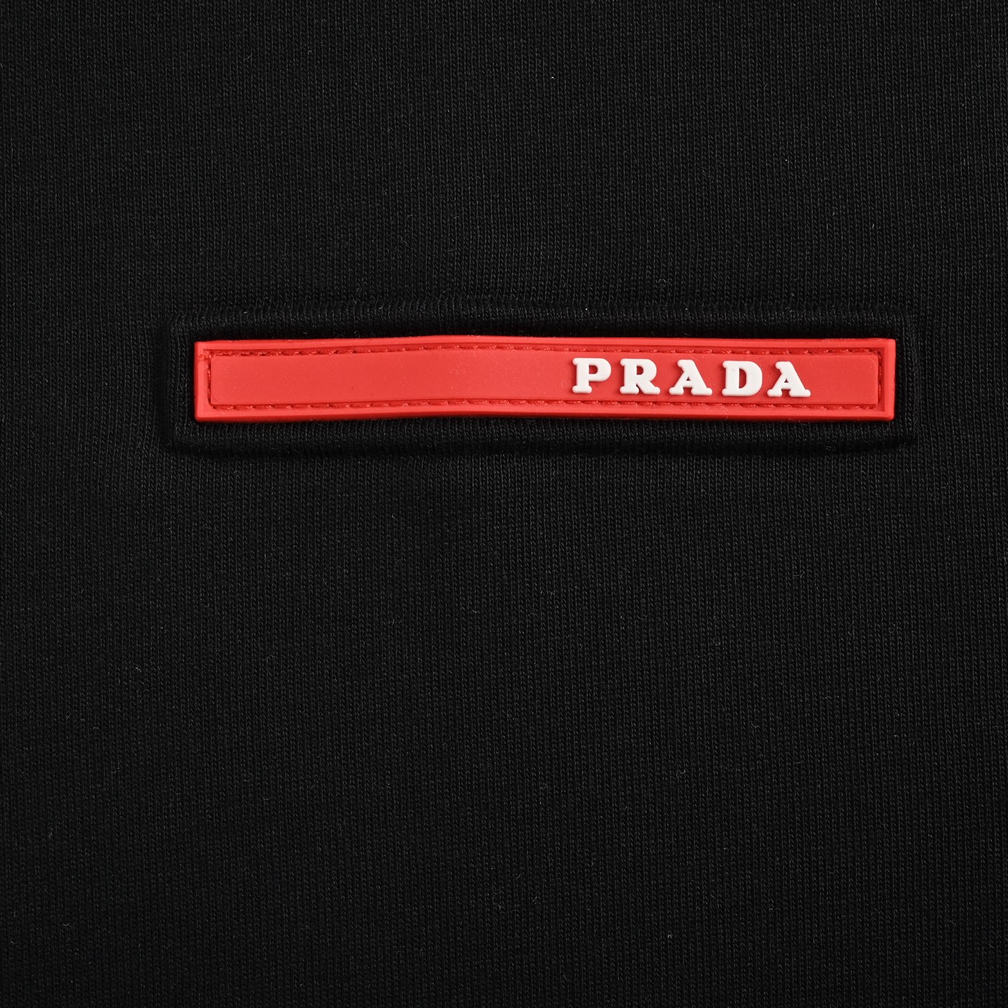 Prada 25ss classic red silicone trim short sleeve