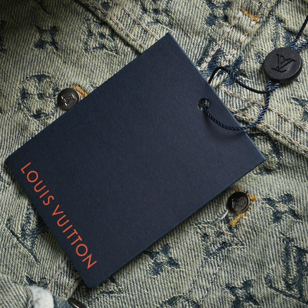 Louis Vuitton all over jacquard straight jeans