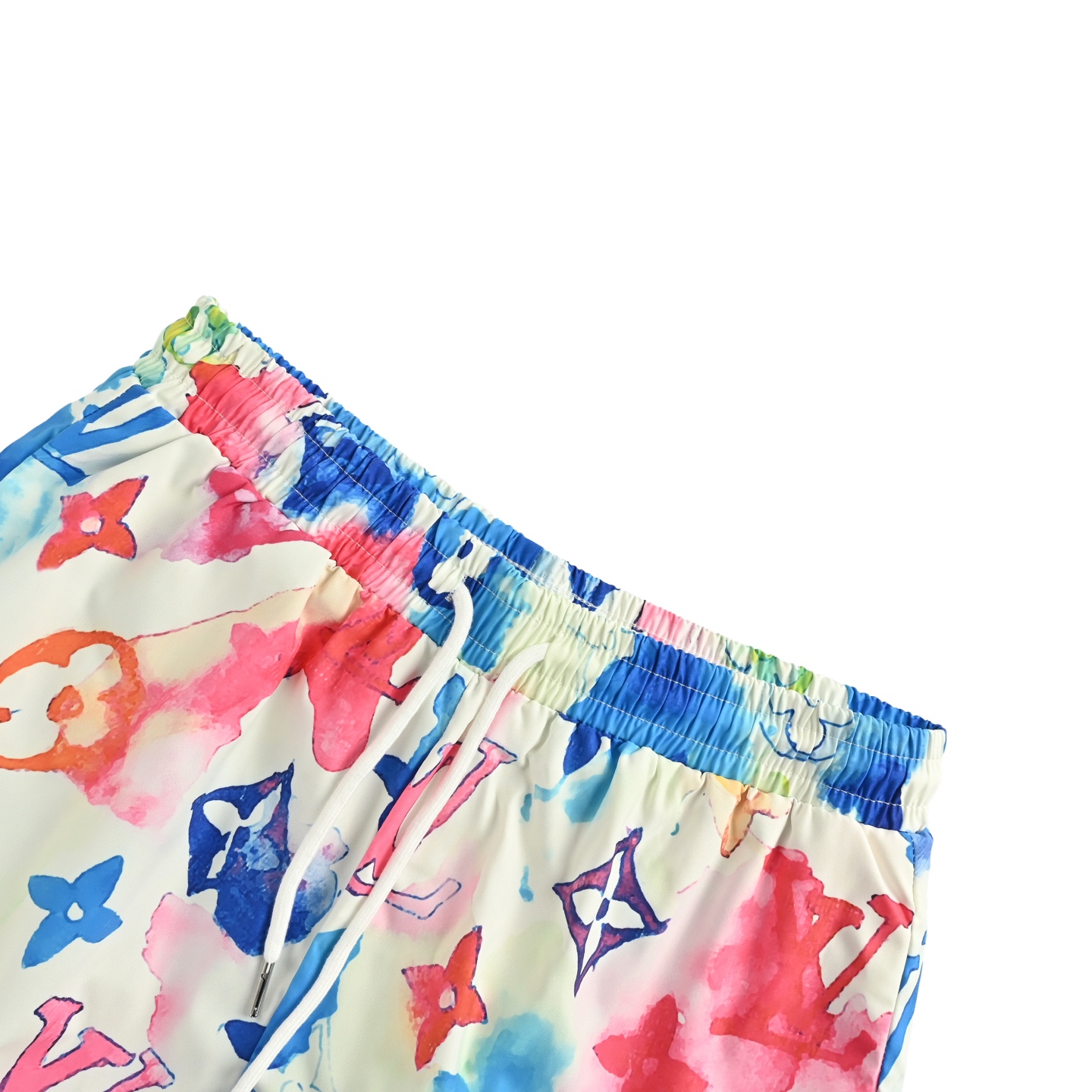 Louis Vuitton 25ss full print monogram ink rendering beach shorts