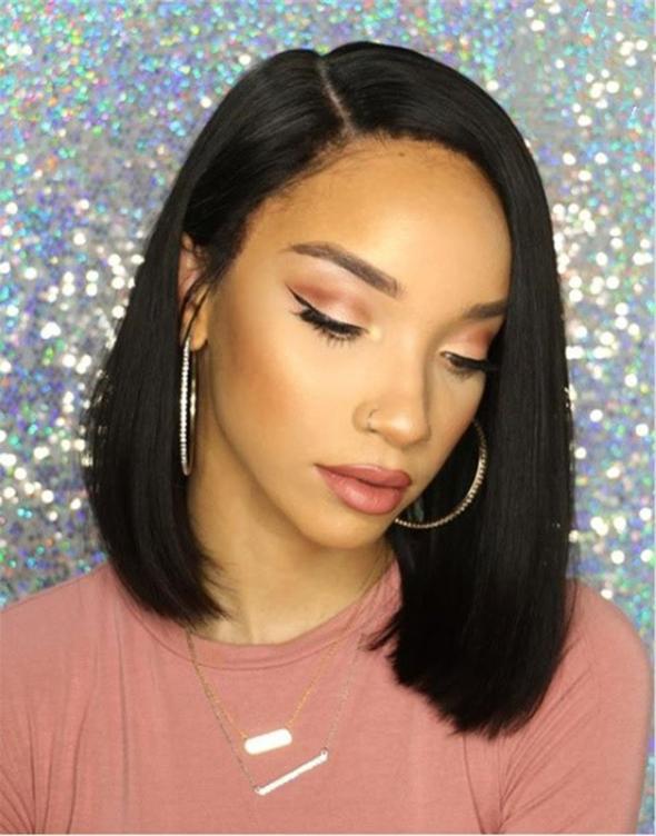 Luna Lace Front S27 Lovely Bob Straight Shoulde Lenght for Women
