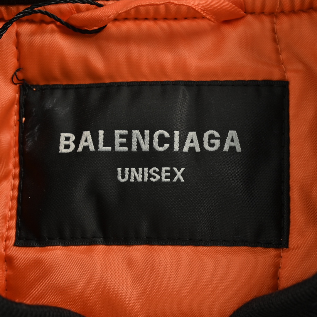 Balenciaga 24FW sleeve zippered cropped bomber jacket
