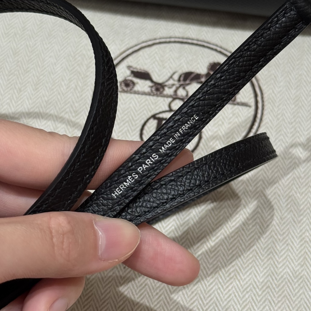 Hermes mini kelly 89noir handbag (handmade to order)