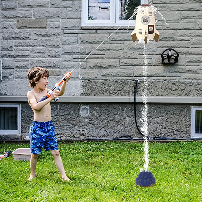 🔥Last Day Promotion-[SAVE 65% OFF]--2023 Summer Toy--Launch Water Rocket Outdoor Sprinkler Toy--BUY 2 GET FREE SHIPPING
