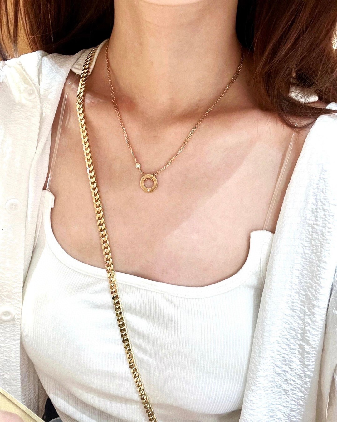 Cartier r Love series small cake necklace