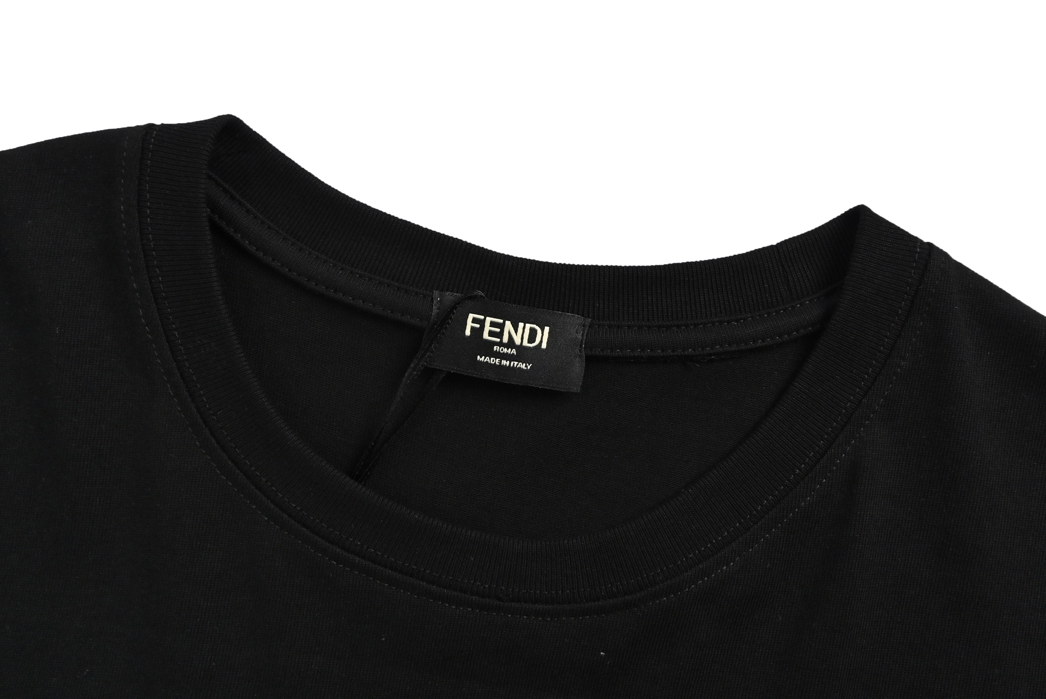 Fendi 25ss cartoon letter print short sleeve