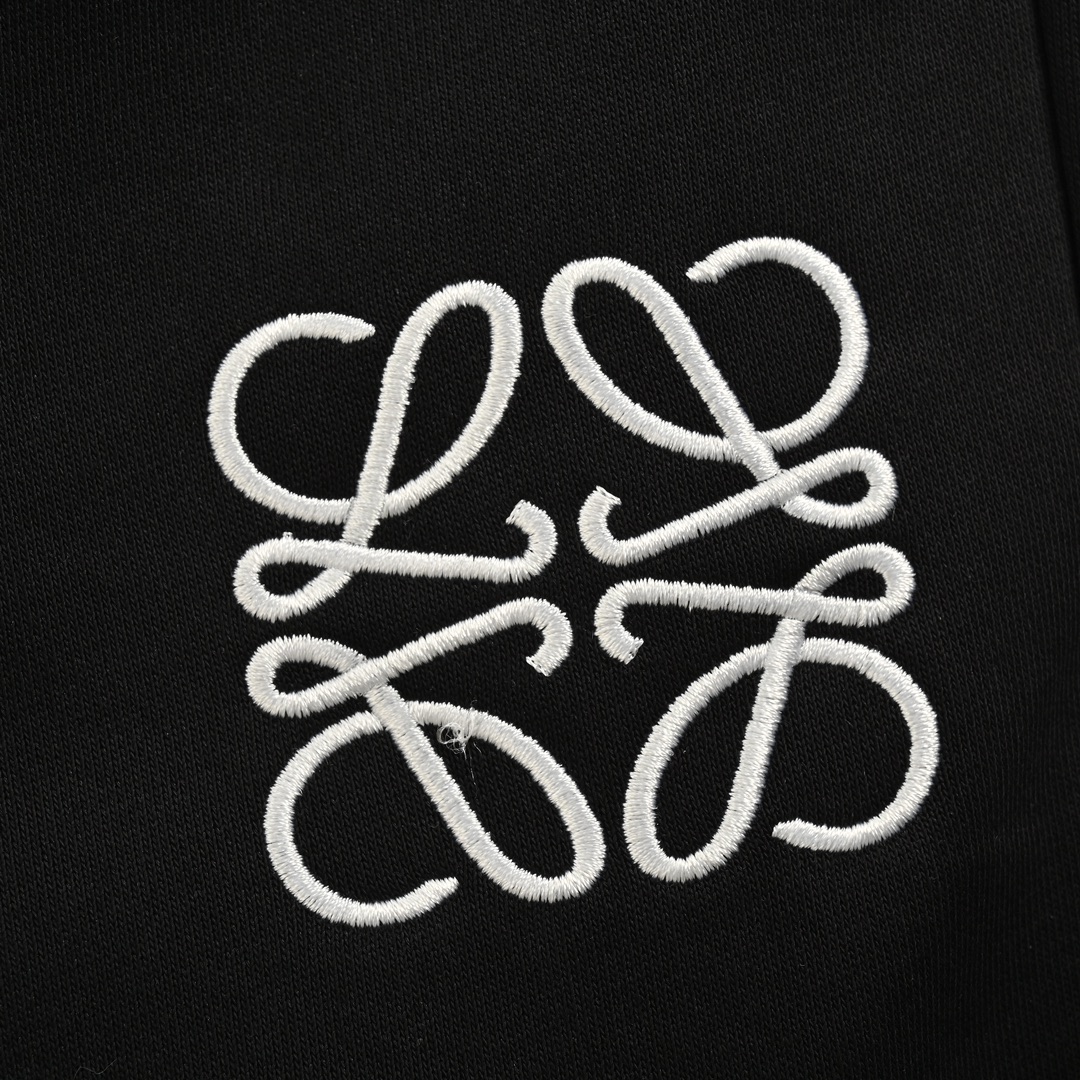 Loewe 24Fw embroidered logo button-down trousers