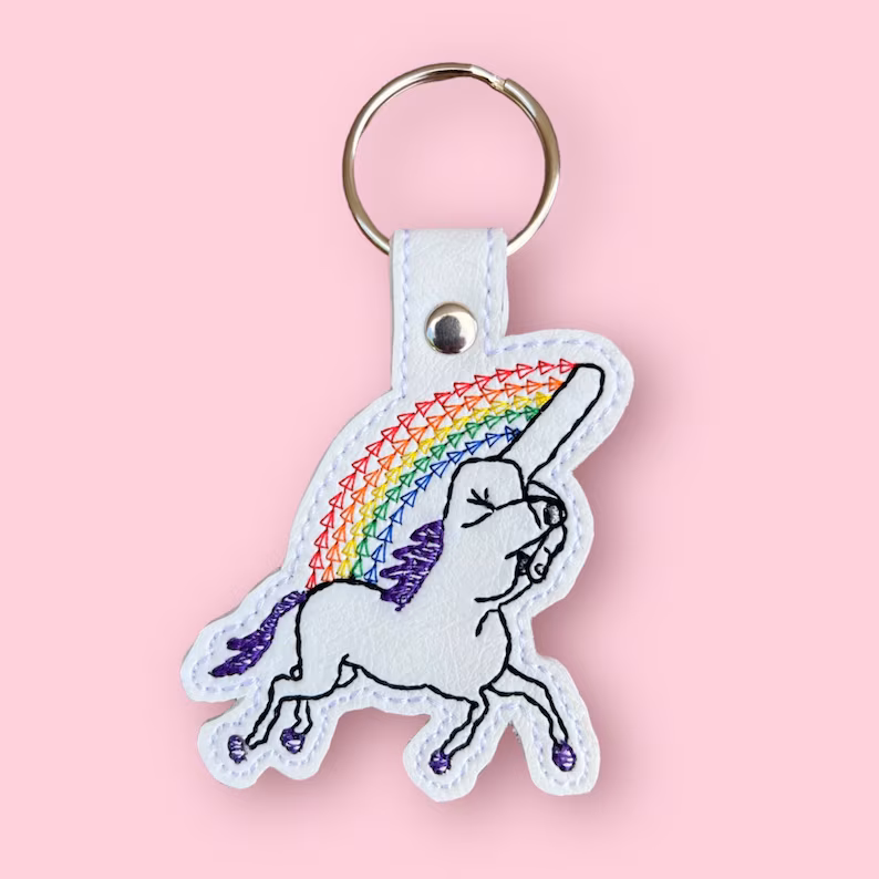 ✨F*ck U-nicorn Keychain