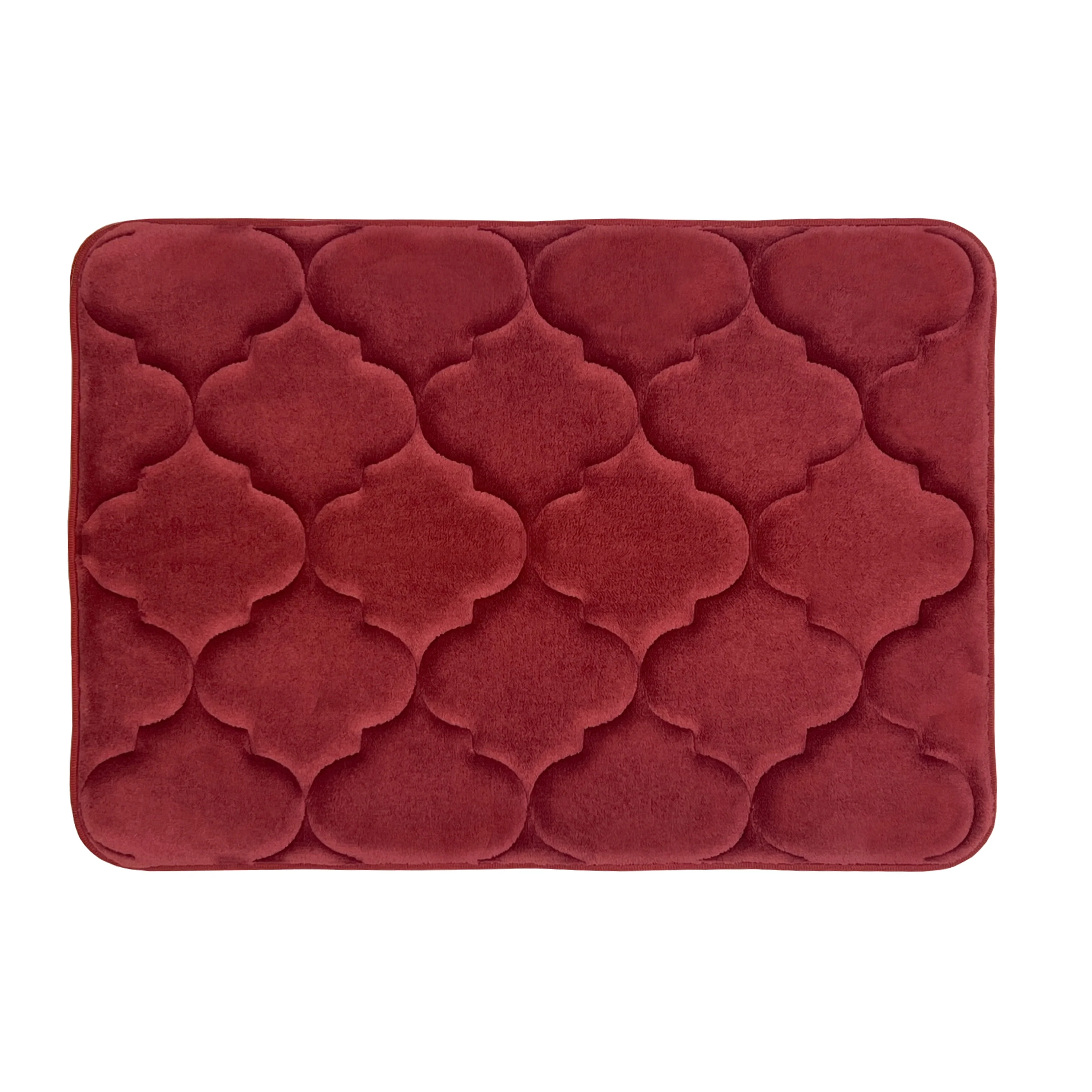 Madison Moroccan Soft Non-Slip Memory Foam Bath Mat, 17x24 Inches
