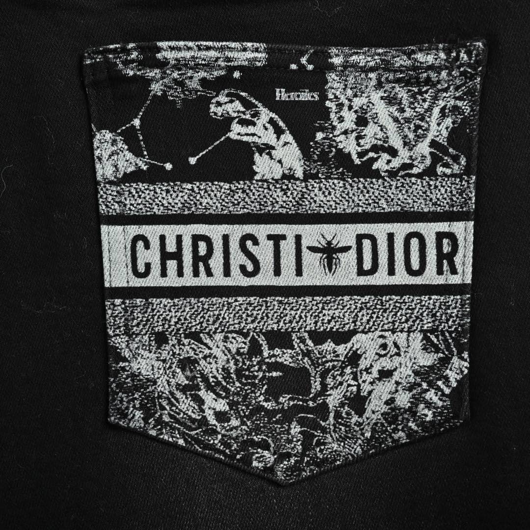 Dior 24Fw back pocket monogram jeans
