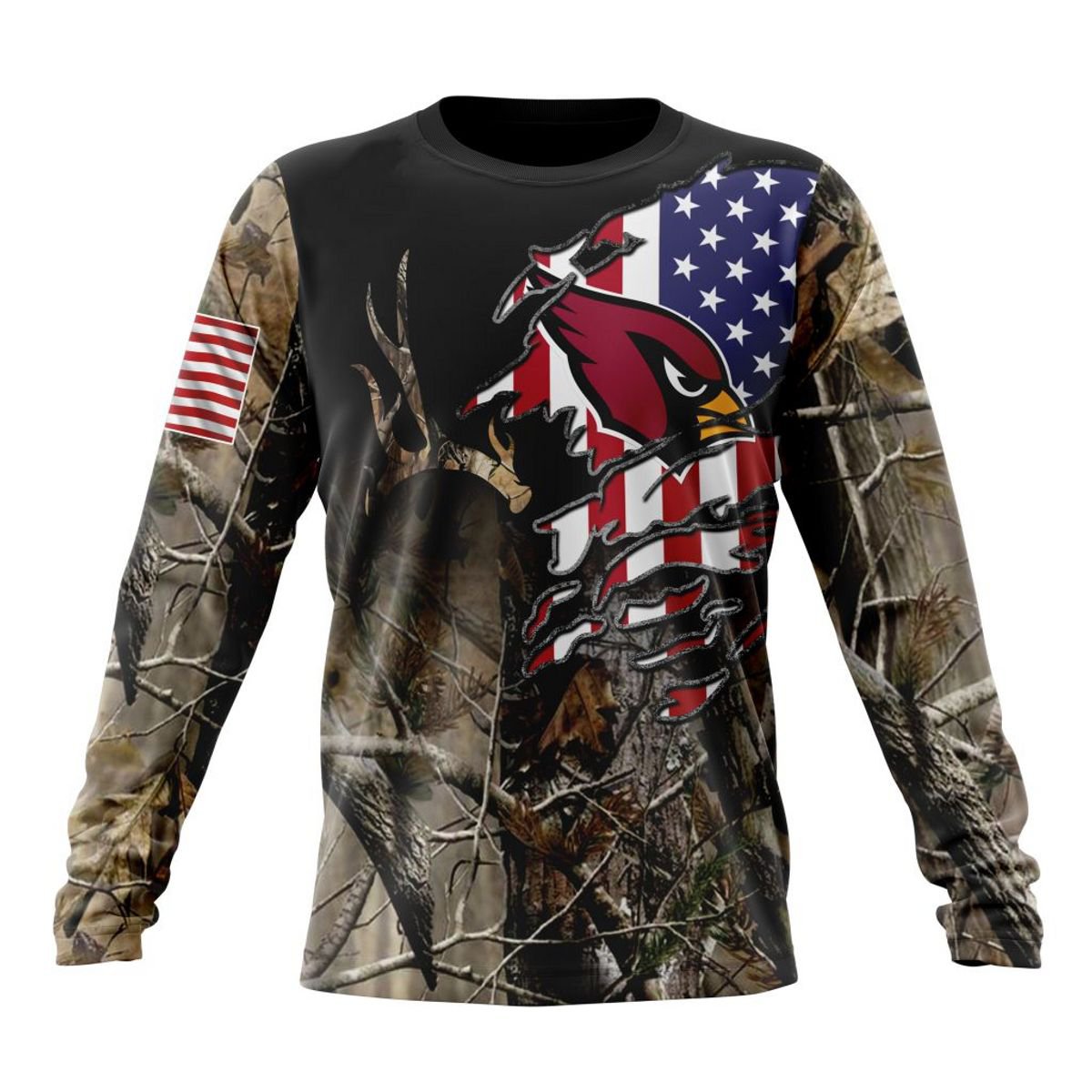 ARIZONA CARDINALS 3D HOODIE CAMO REALTREE HUNTING