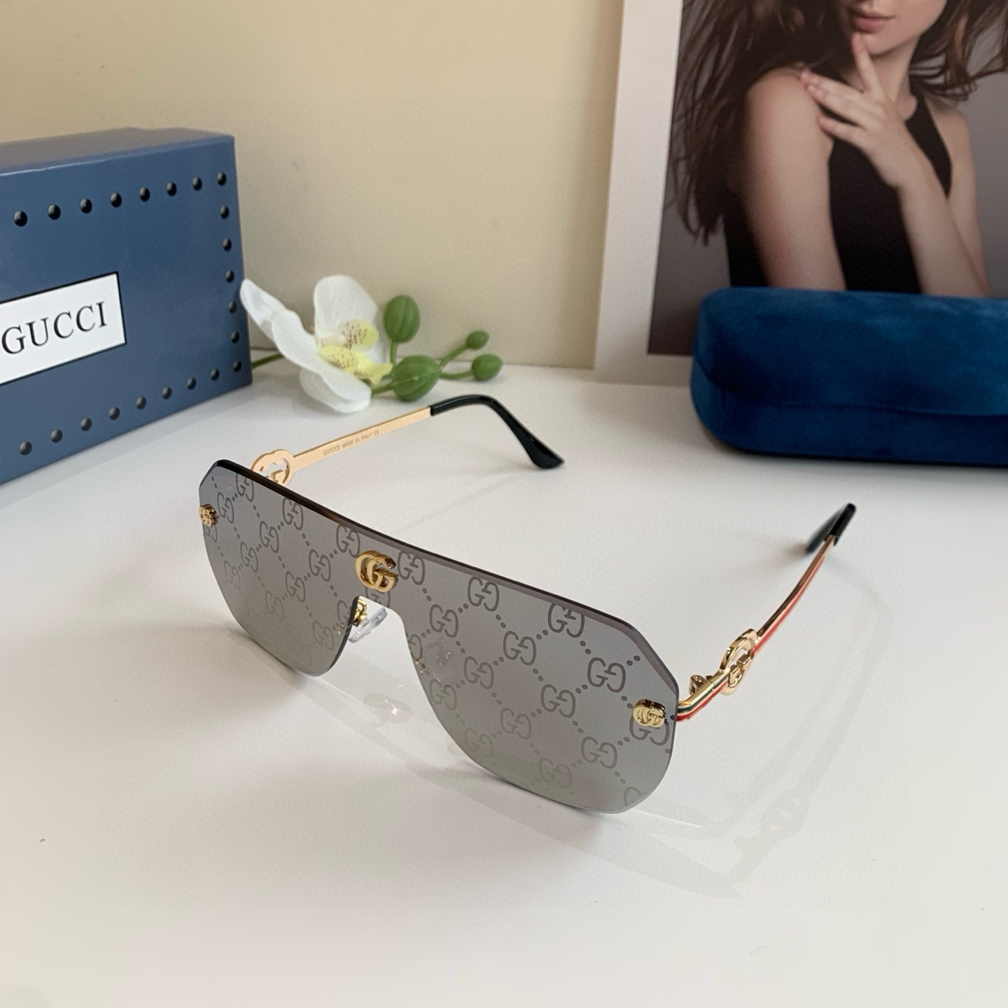 Gucci rimless sunglasses