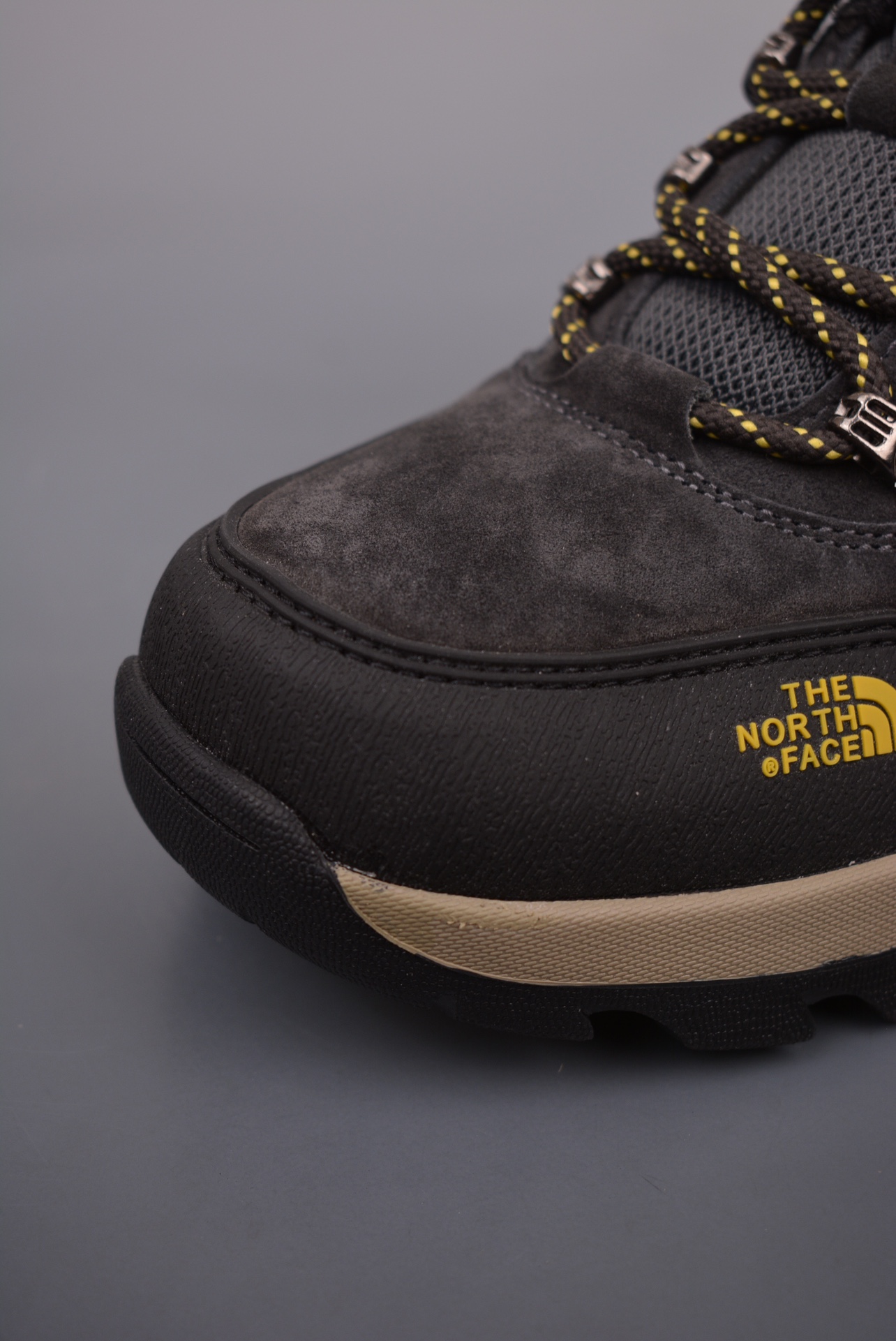 The North Face Hedgehog Sneaker Suede Gray Yellow NF0A8ADU-816B