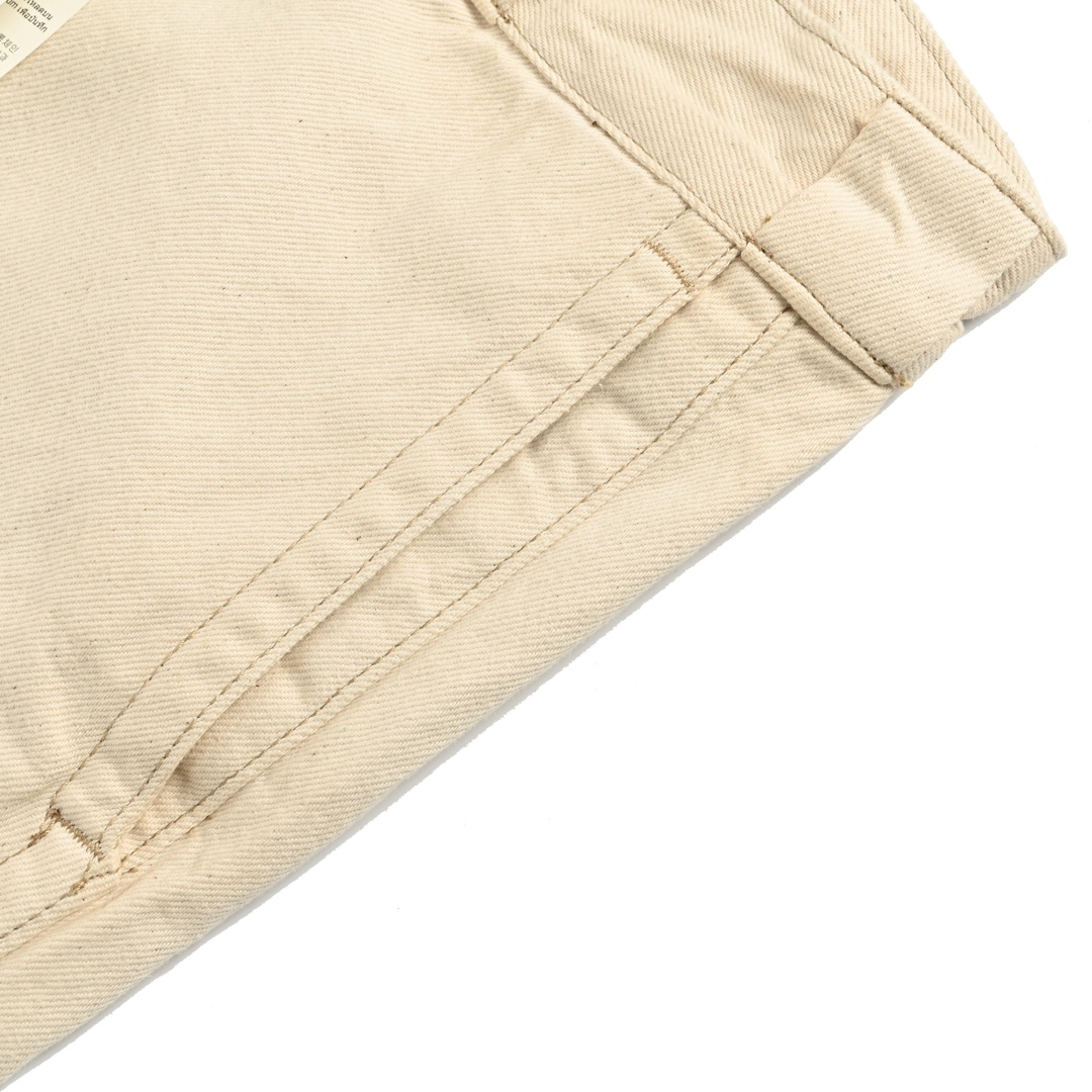 Prada 24ss triangle logo denim shorts