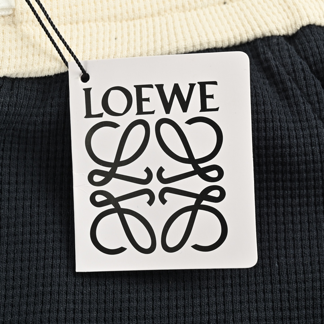 Loewe Colorblock Embroidered Waffle Shorts