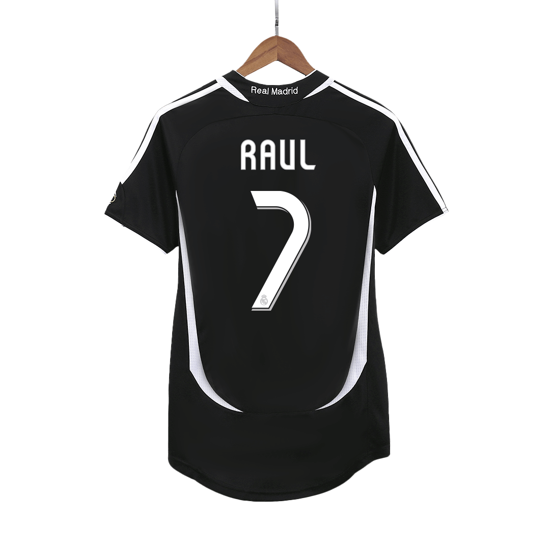 RAUL #7 Retro Jersey Real Madrid Away Football Shirt 2006/07