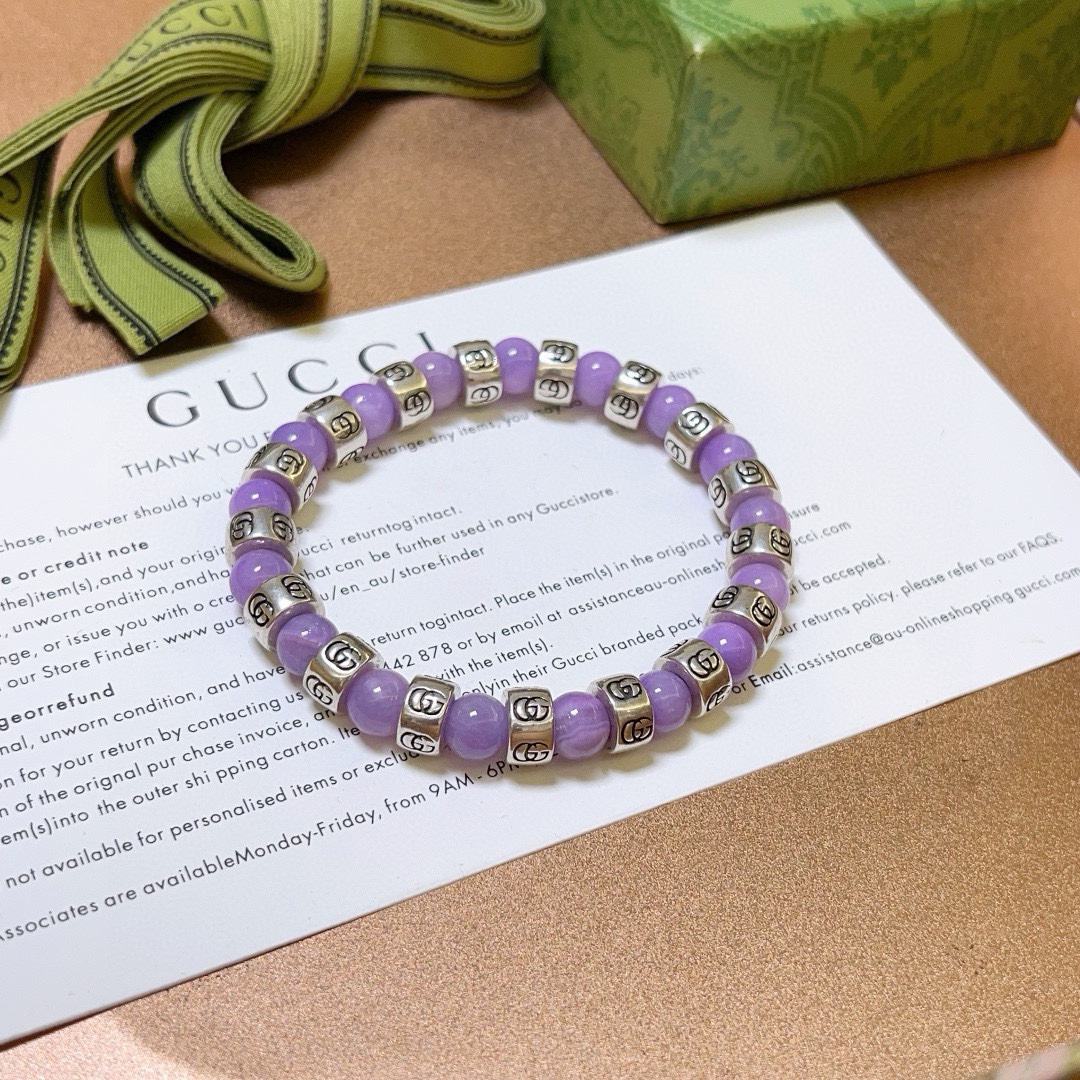 Gucci GG Amethyst Bracelet