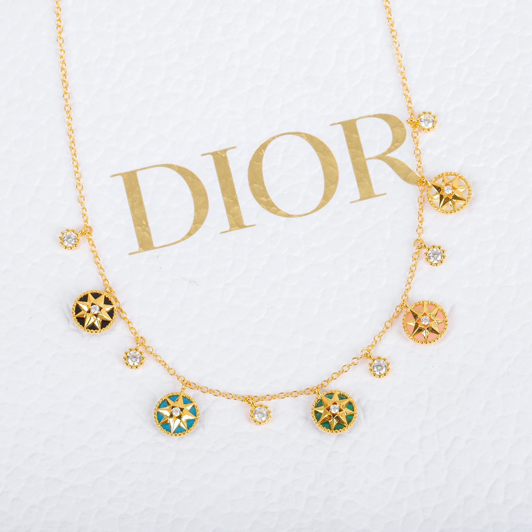 Dior Five Compass Necklace