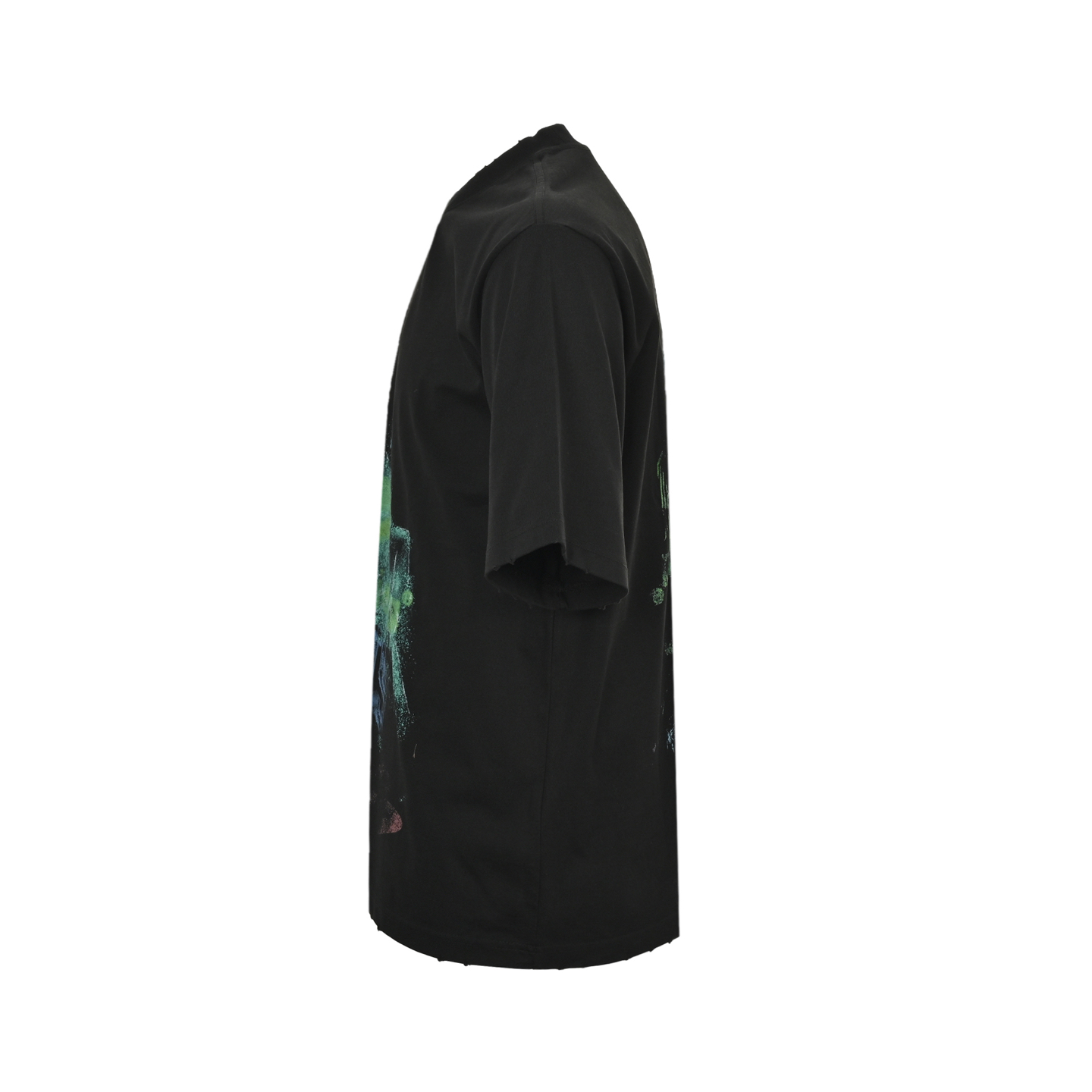 Balenciaga 25ss double B blurred graffiti short sleeve