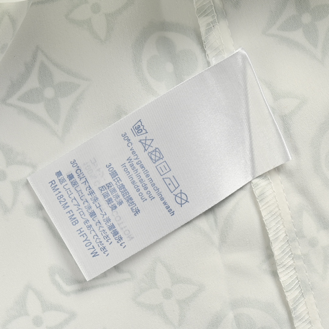 Louis Vuitton 24ss short-sleeved shirt with all-over monogram print
