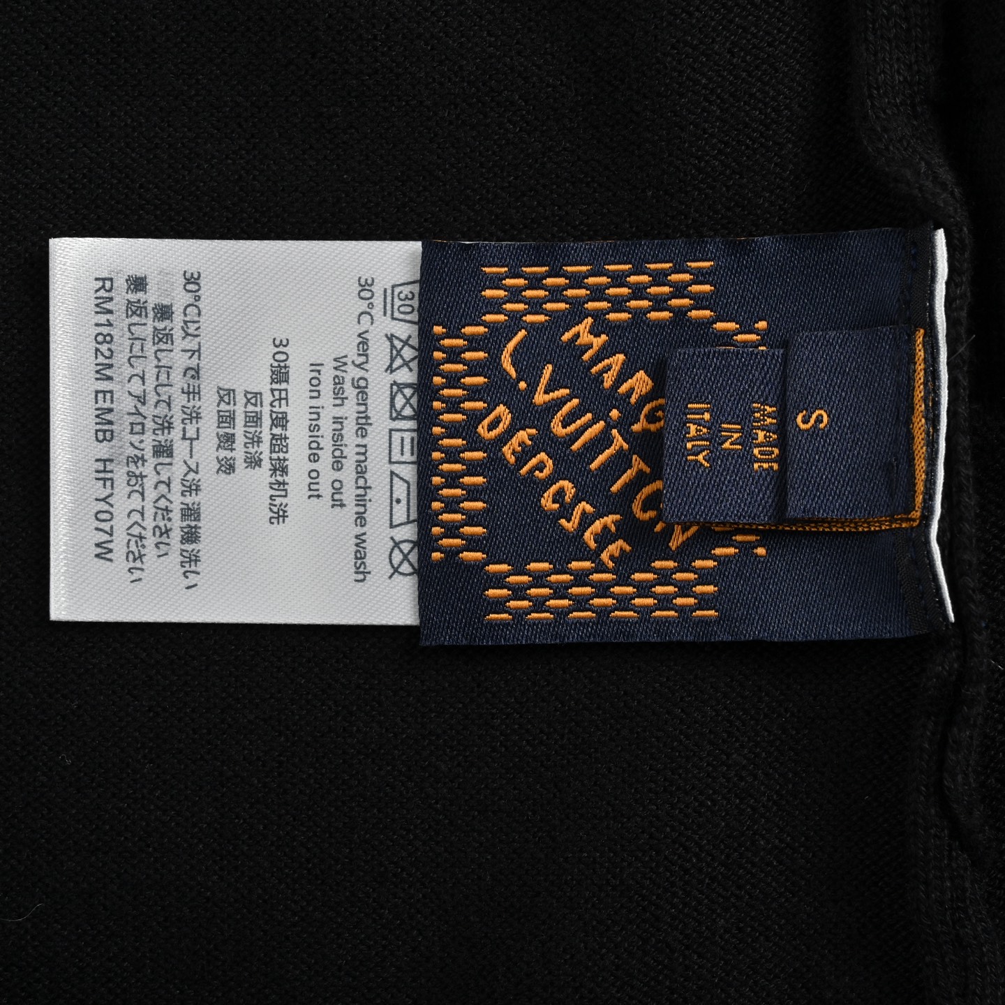 Louis Vuitton 25ss obscure monogram jacquard knit short sleeve