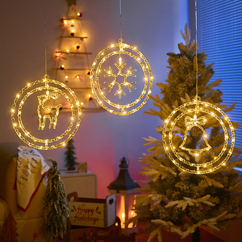 🎄🎅 15.74 in Large Size Rotatable 3D Waterproof Christmas LED Lights Decoration - USB + Remote Control