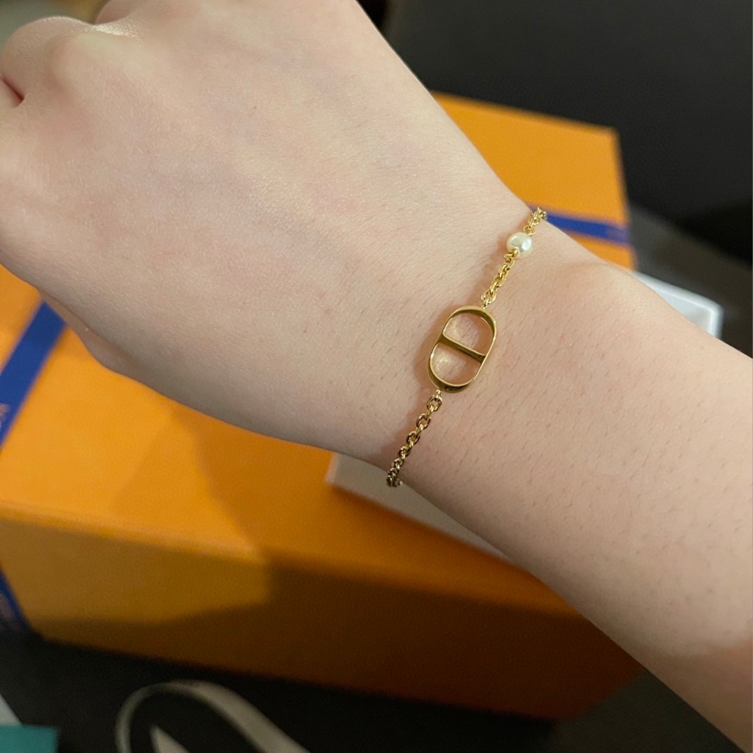 Dior Pearl Chain Bracelet