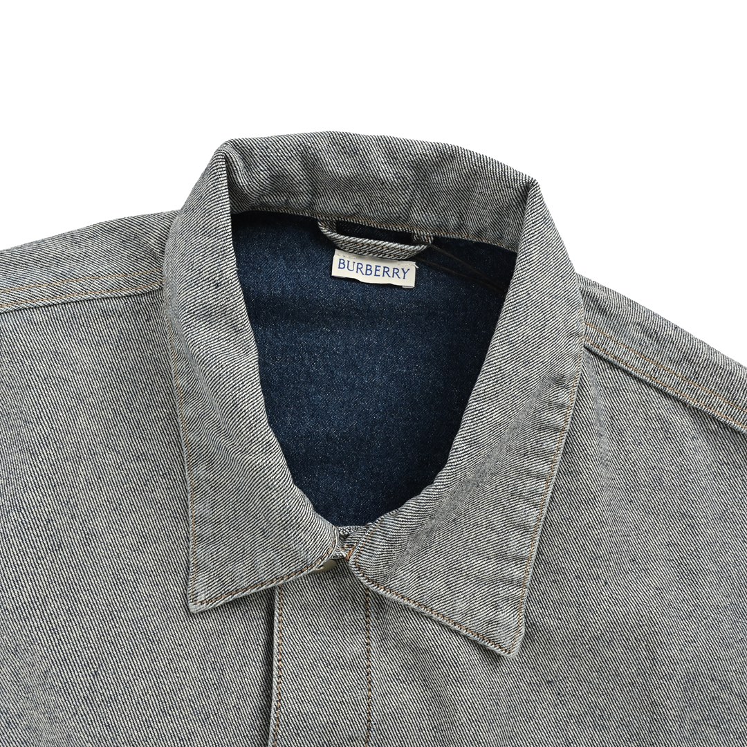 Burberry 24Fw horse print washed denim jacket