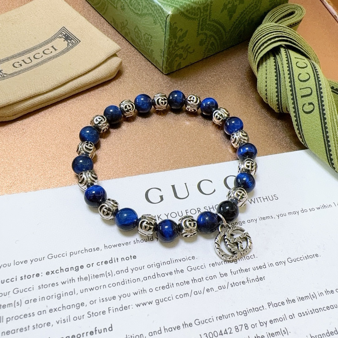 Gucci Blue Tiger Eye Bracelet