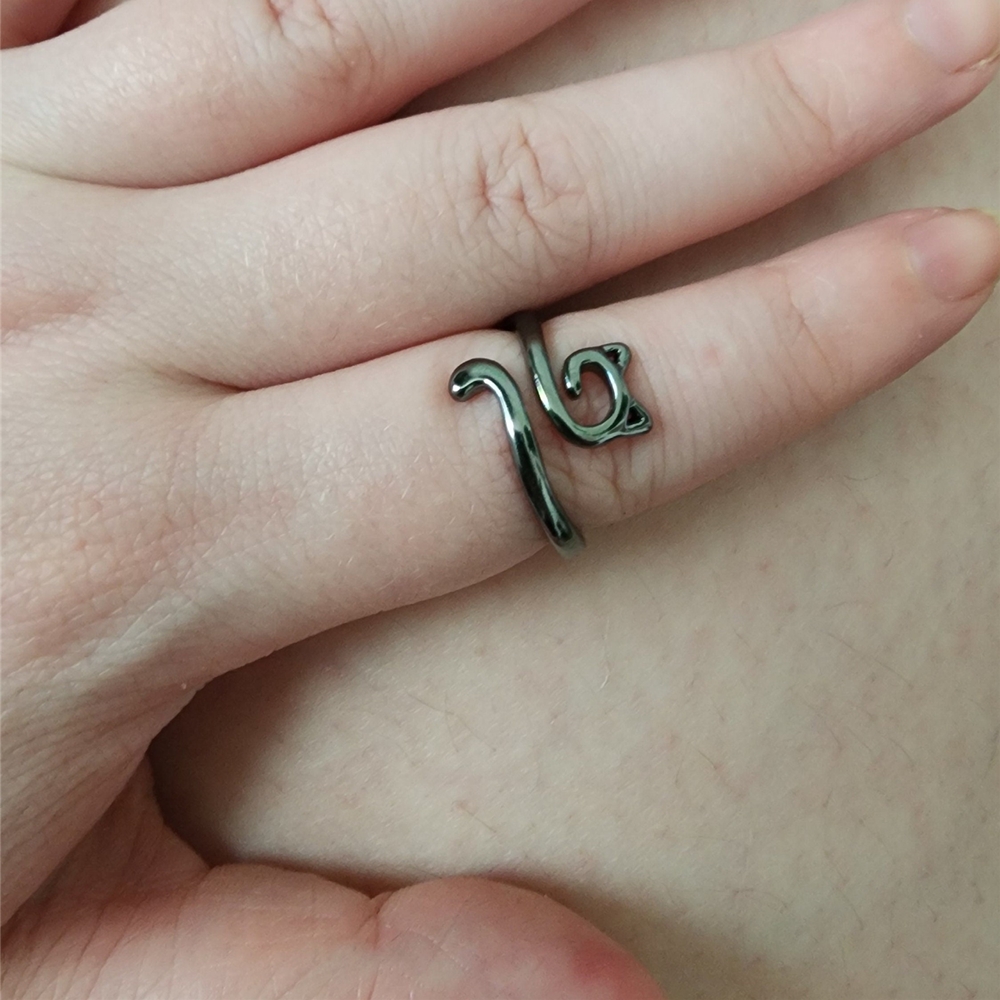 Cute Cat-Shaped Crochet Tension Rings