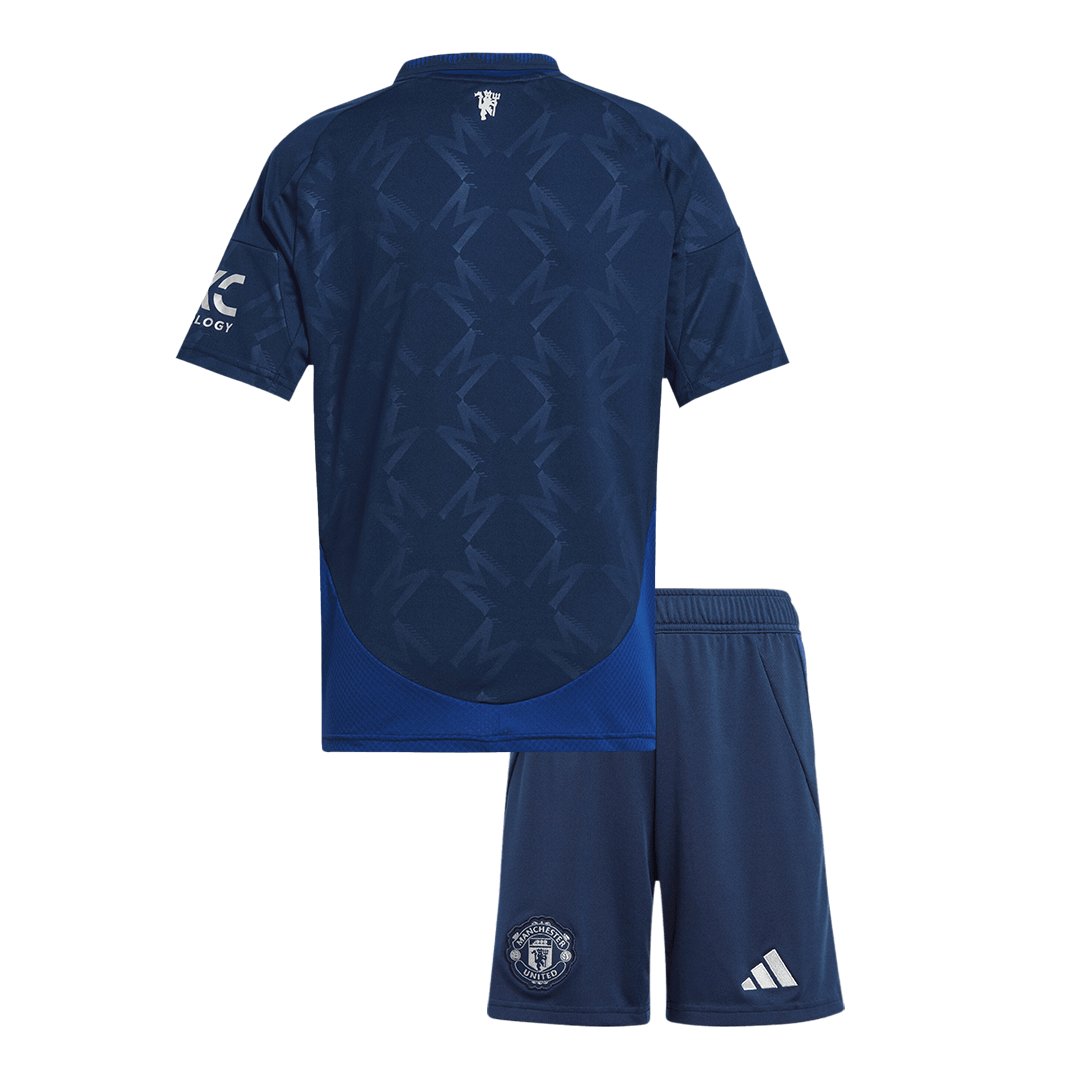 Manchester United kids' away football shirt (shirt+shorts) 2024/25