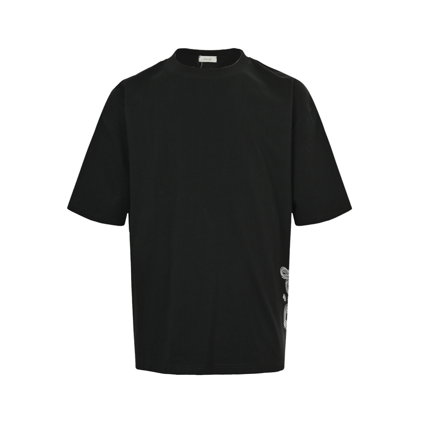 Dior 25Fw hem lettering print short sleeves