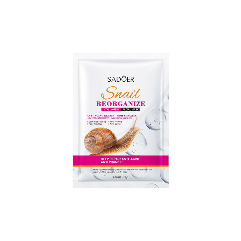 Snail mask collagen egg moisturizing deeply soothes the skin and lastingly moisturizes