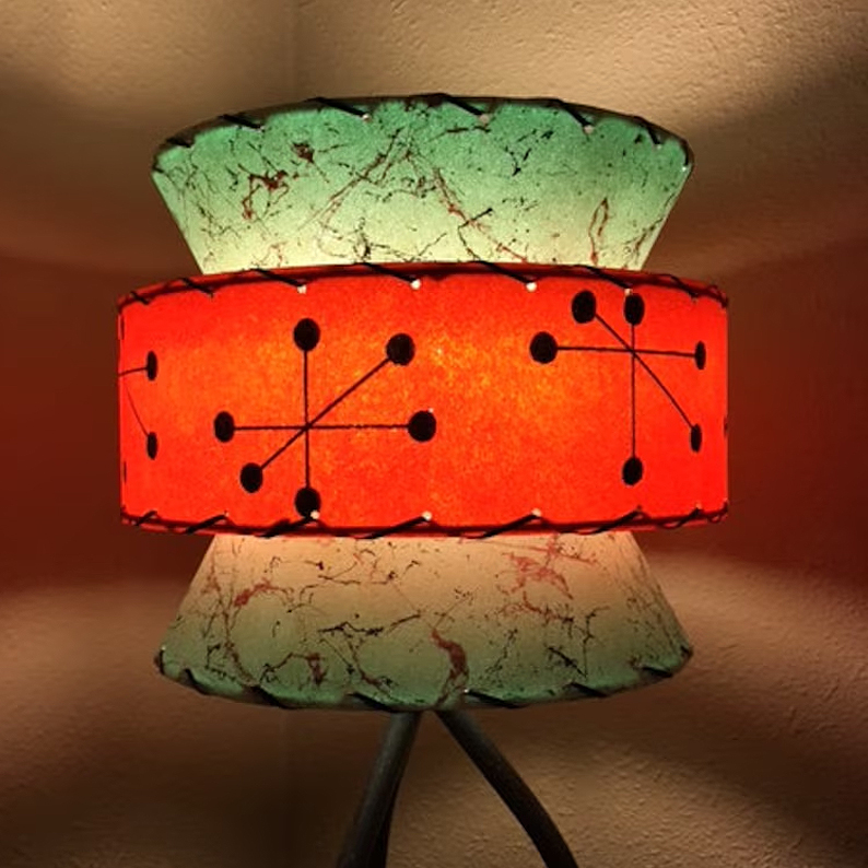 Mid Century Vintage Starburst Atomic Lamp Shade