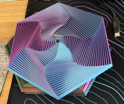 🔥HOT SALE 50% OFF⚡3D-Printed Fractal Fidget Hexagon