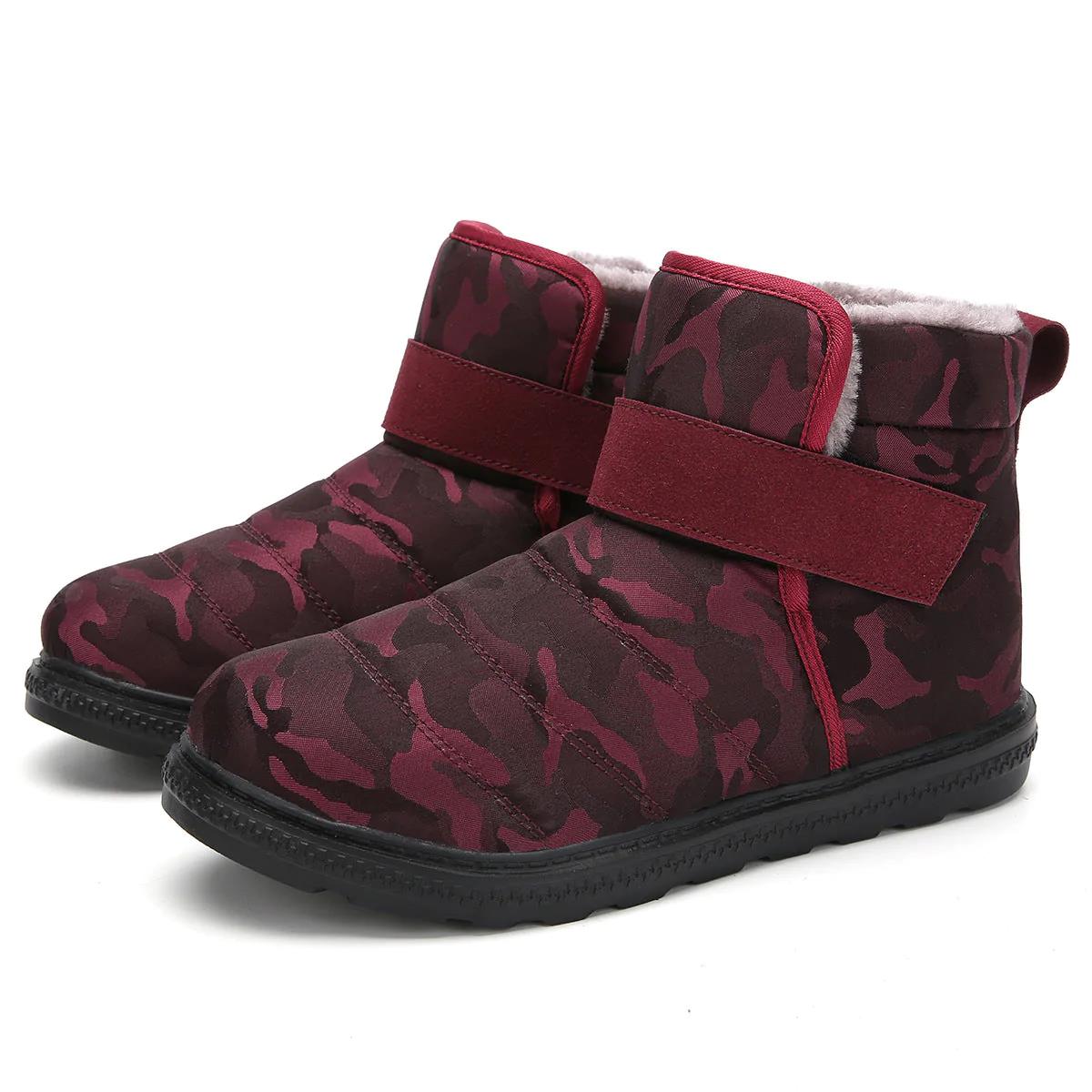 New Winter Canvas Waterproof Snow Boots