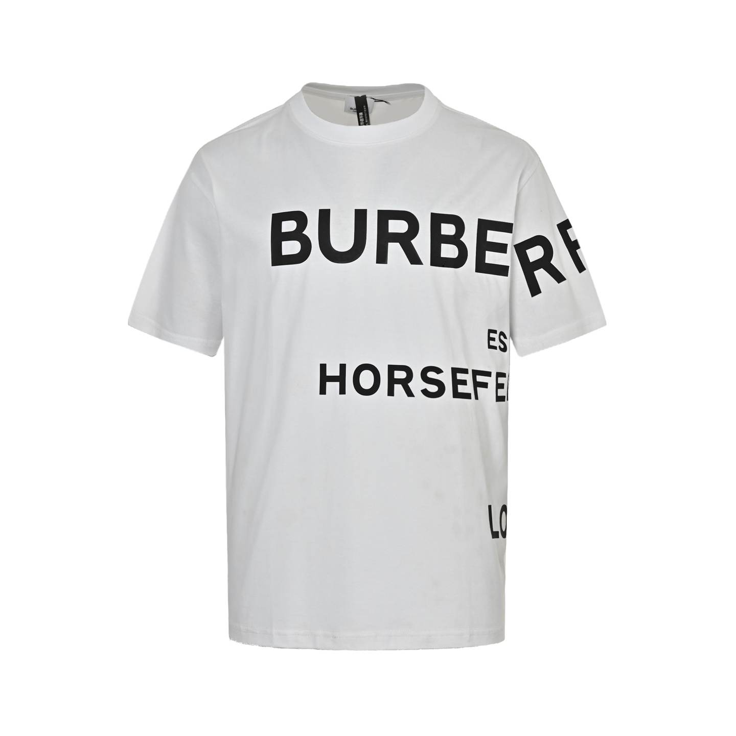 Burberry thick rubber letter logo print short sleeves
