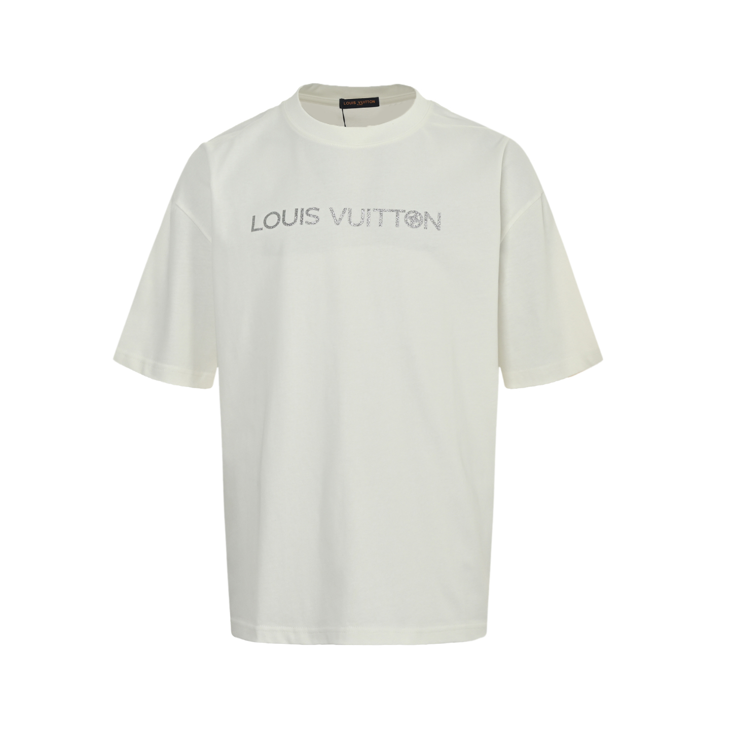 Louis Vuitton 25ss short-sleeved shirt with silver lettering