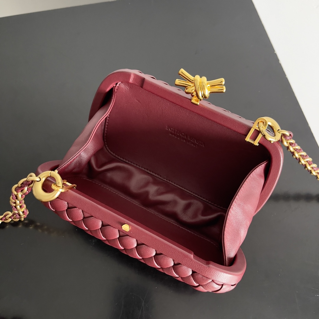 Bottega Veneta 24 Spring Fashion Braided Chain Evening Bag 776662