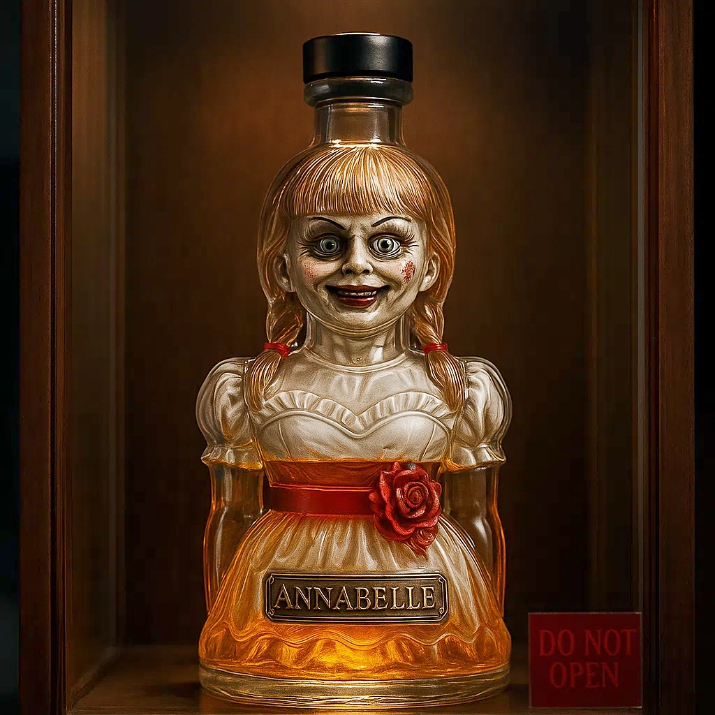 👁️‍🗨️ Annabelle Whiskey Bottle — The Possessed Pour You’ll Never Forget