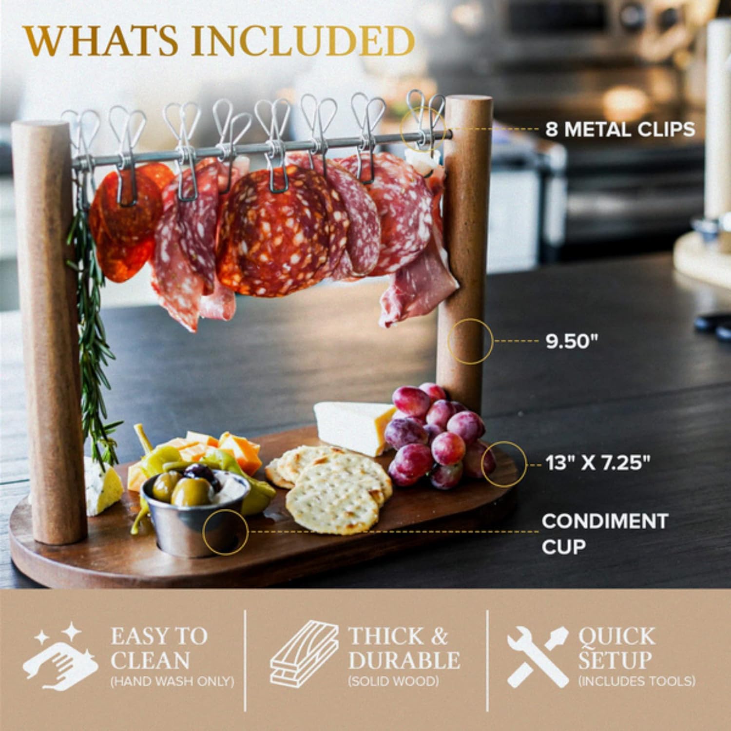 🎁Unique Gifts🎁Unique Wooden Food Tray